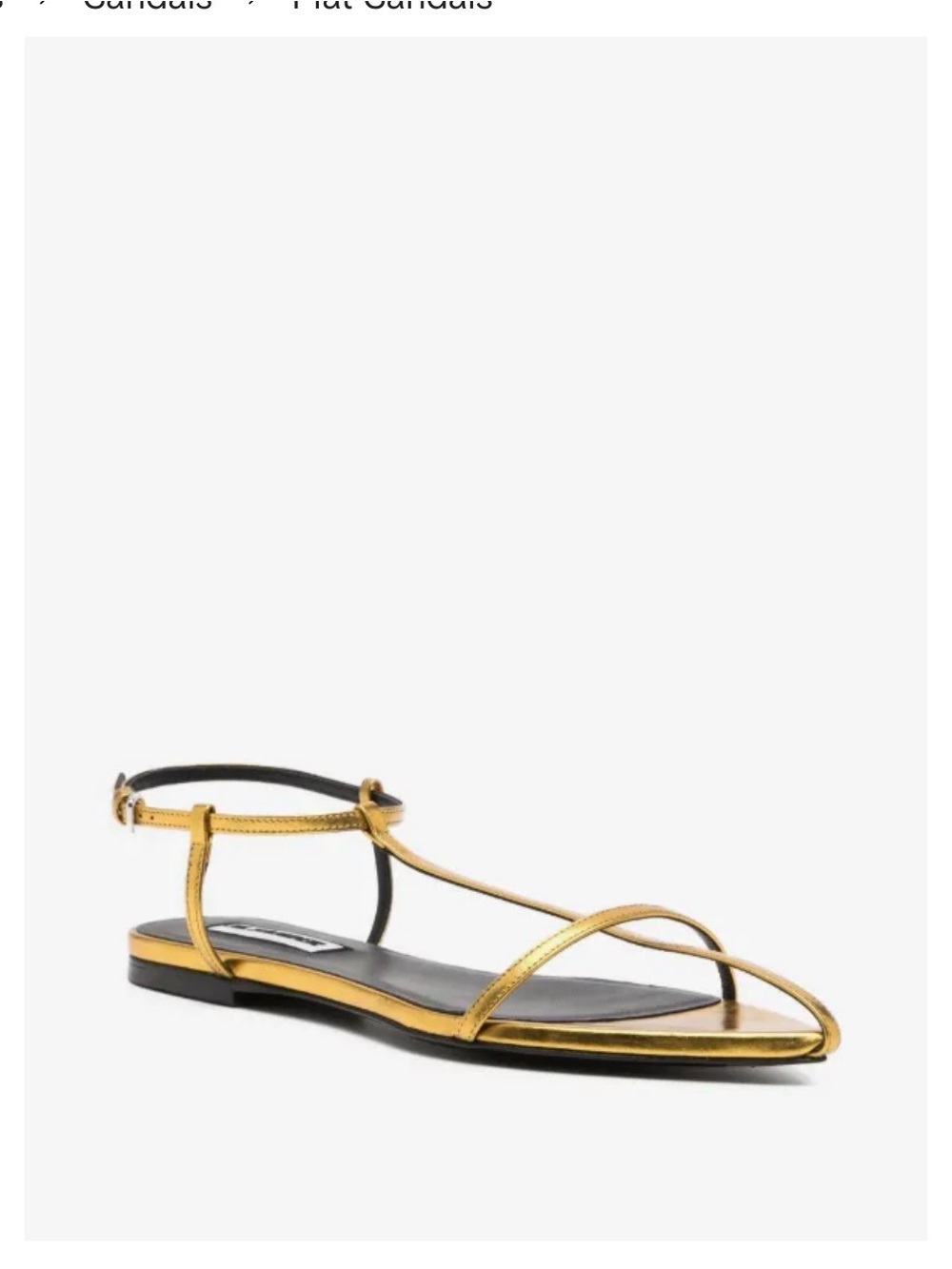 Pale yellow Jil Sander cage sandals